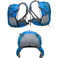 Vente en gros de logo personnalisé, sac de voyage essentiel pour sport de plein air, sac de randonnée étanche à fermeture éclair 45L, sac à dos unisexe pour le trekking et le camping