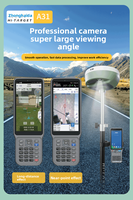 HI-TARGET A31 RTK Alat Ukur Elektronik Multi-Frekuensi Penerima GPS Beidou GNSS Presisi Tinggi Peringkat IP68 Panoramik