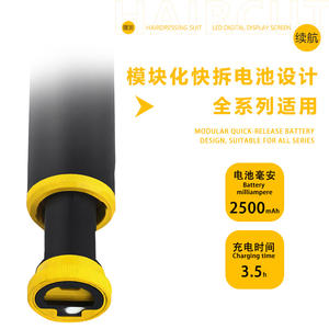 Tondeuse à cheveux électrique professionnelle Kemei Km-8561 avec écran numérique et réglages de longueur ajustables pour hommes - Product Image 4