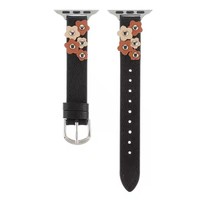 Fashion baru kulit asli wanita bunga gelang jam untuk IWatch tali gelang jam tangan untuk Apple Seri 6 5 4 3 2 1 jam tangan pintar
