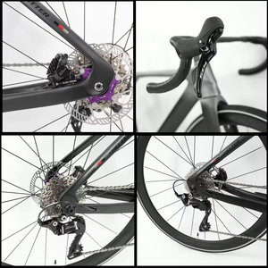 Vélo de route ultra-léger en carbone modèle 2026 : 24 vitesses, freins à disque hydrauliques, roues en carbone de 50 mm, Endurance Geo Aero Triathlon - Product Image 3