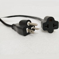 1ft 4 en 1 14AWG 15A Hogar 5-15P a 20 Amp T Blade Cable adaptador a 5-15R/5-20R/5-15R/6-20R