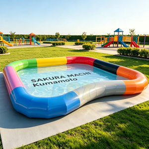 Piscina Inflable Portátil <span class=keywords><strong>de</strong></span> PVC, Grande, Irregular, Colorida, para Parque Acuático, para Pelotas Zorb, Pelotas <span class=keywords><strong>de</strong></span> Agua, Botes <span class=keywords><strong>de</strong></span> Remo para Niños - Product Image 1
