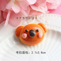 Décorations de gâteaux en résine mignonne en forme d'ours de dessin animé, artisanat pour maison de poupée, cabochon pour scrapbooking et décoration de coque de téléphone