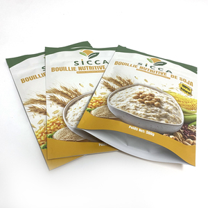 Bolsa de Embalaje con Cierre Zip, Personalizada con Logotipo, Acabado Mate, MOPP, Sellado Térmico, 500g, Harina de Soya Nutritiva para Papillas - Product Image 2