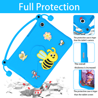 Housse de protection pour tablette enfant en mousse EVA antichoc, design adorable style abeille, pour Samsung Galaxy Tab A9 PLUS 11" X210/Tab A11 PLUS