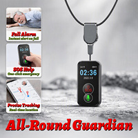 Traceur GPS 4G étanche en plastique avec batterie 1000 mAh, appel d'urgence SOS pour étudiants, personnes âgées et patients autistes, emplacement pour carte SIM