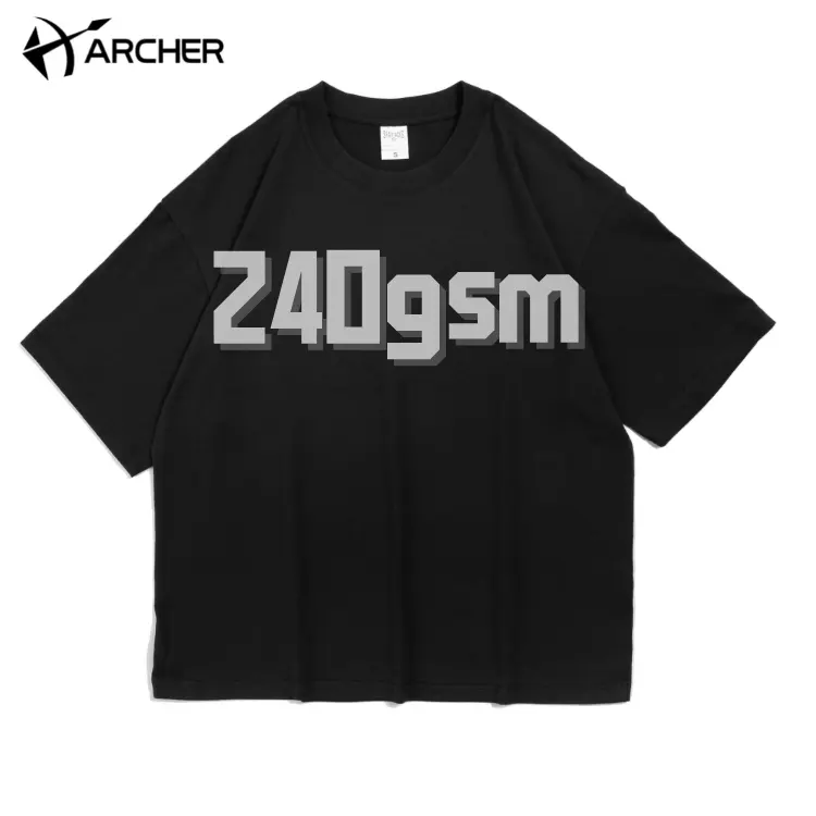 사용자 정의 240g 새로운 디자인 럭셔리 품질 코튼 느슨한 맞는 작은 드롭 어깨 브랜드 빈 대형 남성 T 셔츠