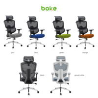 Chaise de bureau ergonomique à dossier haut, réglable, en maille, avec base chromée, pivotante, réglable 4D, garantie 3-5 ans, vente en gros, fabricant chinois