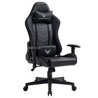 Stuhl – chaise de jeu d'ordinateur en cuir PU avec éclairage Led, fauteuil de jeu avec Massage
