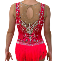 Offre Spéciale moderne élégant gymnastique rythmique Performance porter personnalisé Polyester Unitard justaucorps sublimé scène compétition