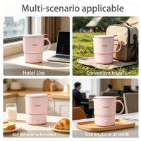 Bouilloire électrique pliable haute puissance en acier inoxydable 304, grande capacité, durable, pour voyage, hôtel et extérieur