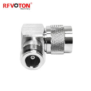 Conector macho tipo N de 50 ohmios a conector hembra en ángulo recto de 90 grados conectores adaptadores coaxiales RF en Stock - Product Image 4