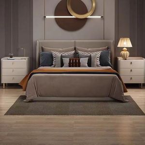 Luxury Modern Design Bedroom Furniture Bed <strong>Sidetable</strong> Tall White Night Stand with 3 <strong>Drawers</strong> for Hotel Apartment Villa Nightstand - Product Image 5