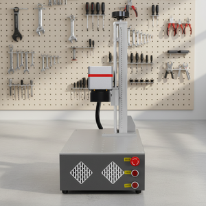 Máquina Láser de <span class=keywords><strong>Fibra</strong></span> Portátil con Precisión de 0.01 mm Sistema de Refrigeración por Aire Fácil de Operar para Marcado de Metales de Uso Doméstico - Product Image 4
