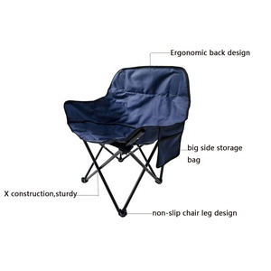 Silla Plegable Metálica Ligera y Portátil para Actividades al Aire Libre, Senderismo, Playa, Picnic, Pesca, Caza, Muebles Modernos para Exteriores - Product Image 2
