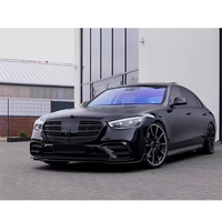Kit bodi kualitas tinggi untuk mercedes-benz s-class W223 Diffuser, suku cadang mobil serat karbon Tuyere Auto bibir depan gaya B Upgrade