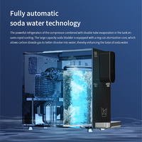 Nouveau style de machine à eau gazeuse en acier inoxydable pour bureau à domicile boutique restaurant machine à soda