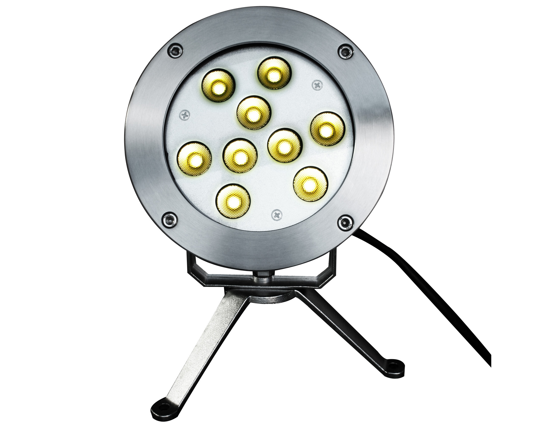 DMX RGB 316L Stainless Steel IP68 LED Swimming Pool Fountain Lights Dimmable