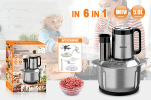 Picadora de Carne Eléctrica de Acero Inoxidable de 4 Cuchillas, Diseño Nuevo, Precio de Mayoreo, Picadora de Carne Pequeña para el Hogar - Product Image 3