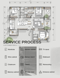 Mueble de <span class=keywords><strong>TV</strong></span> Moderno y Minimalista para Sala de Estar o Dormitorio, <span class=keywords><strong>Panel</strong></span> de Pared con Diseño de <span class=keywords><strong>Madera</strong></span> y Funcionalidad de Almacenamiento Ecológica. - Product Image 4