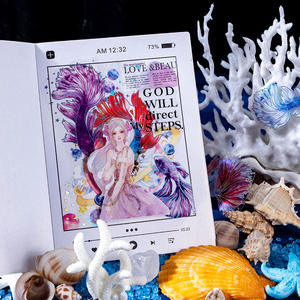 2 pièces/paquet beaux autocollants <span class=keywords><strong>d</strong></span>écoratifs au Laser couleur argent pour Journal intime - Product Image 4