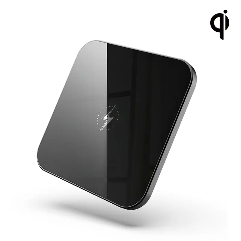 Universal 15W Fast Qi Wireless-Ladegerät Ultra Slim Handy Square Light Metal Schnell ladegerät Wireless-Ladegerät für AirPods