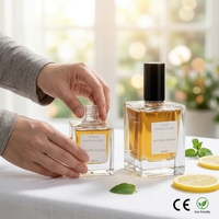 Bouteille de parfum vide de luxe de 30ml 50ml 100ml contenant en verre rechargeable vaporisateur personnalisé atomiseur emballage cosmétique pour les femmes de voyage
