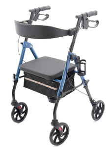 Rolator lipat Senior ergonomis, perlengkapan terapi rehabilitasi, rolator jalan tinggi ganda, sandaran kursi ergonomis - Product Image 6