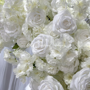 DKB การตกแต่งซุ้มกุหลาบขาวรูปหัวใจคลาสสิกความรักสำหรับการจัดงานแต่งงาน - Product Image 3