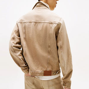 Nouvelle veste en jean décontractée pour homme personnalisable, veste en jean de haute qualité, couleur unie, streetwear - Product Image 2