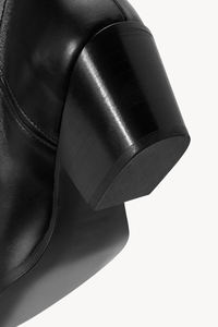 รองเท้าบูทหุ้มข้อเชลซีตะวันตกสำหรับผู้หญิง2026รองเท้าบูทหนังแฟชั่นร็อคหัวแหลมสไตล์ส้นหนาและส้นหนาขายส่งทุกวัน - Product Image 2