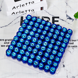 Commercio all'ingrosso di fiori artificiali 81 pezzi di sapone rose di san valentino giorno - Product Image 2