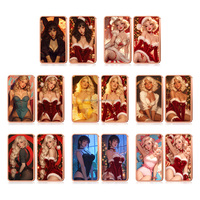 Barre de cuivre fin 0,999 de 1 oz, souvenir de Noël avec filles pin-up colorées, lingot de cuivre imprimé de 1 oz