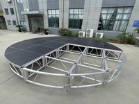 Plateforme de scène modulaire en aluminium durable avec une capacité de charge de 1000 kg et une installation rapide pour les mariages, les concerts, les événements et les spectacles