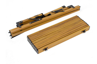 Table de camping pliable robuste avec rangement latéral, vente en gros, faible MOQ, livraison express pour l'extérieur