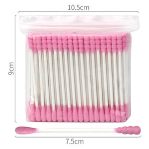 100 Pezzi Bastoncini di Cotone a Doppia Punta con Manico in Legno, Monouso, per Bellezza, Trucco, Pulizia di Naso e Orecchie, Strumenti per la Cura della Salute - Product Image 4