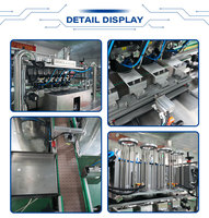 Machine de scellage par induction de film à 4 têtes pour atelier de production, équipement de scellage continu entièrement automatique pour bouteilles avec feuille d'aluminium