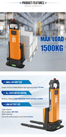 Chariot élévateur laser industriel MDBOT Slam AGV, capacité de charge de 1500 kg, manutention automatique des palettes pour entrepôt/usine