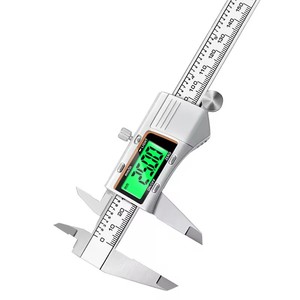 6 Inch 150Mm Roestvrij Staal Digitale Remklauw Met Lcd-Scherm Elektronische Nonius <span class=keywords><strong>Micrometer</strong></span> En Dieptemeter Digitale Metalen Schuifmaat