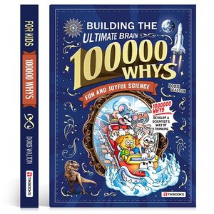 Pourquoi ? Construire le cerveau ultime pour les enfants : version anglaise, <span class=keywords><strong>livre</strong></span> de science amusant en forme de dessin animé, jeu de société éducatif précoce pour enfants - Product Image 1