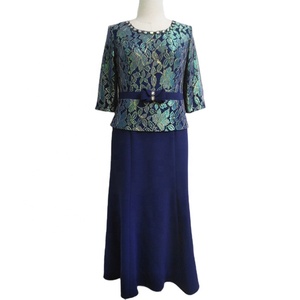 Mature Women Lace Wedding Bridesmaid Dress - Product Image 2