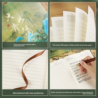 Carnet A5 imprimé UV style vintage tendance chinoise, personnalisable avec logo, impression de haute qualité, aspect professionnel, en similicuir