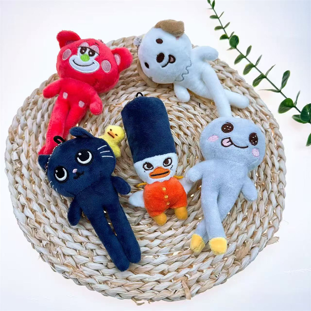 Kpop RIIZE 2025 Cartoon Plush Doll Keychains Cute Keyrings