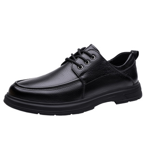 Mocassins en cuir véritable pour hommes, automne, bout rond, à enfiler, semelle extérieure en caoutchouc souple, semelle intermédiaire en EVA, chaussures décontractées pour la conduite - Product Image 5