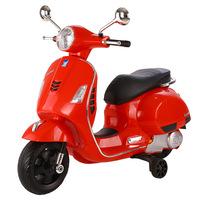 Moto électrique en plastique pour enfants, tricycle à batterie, double propulsion, voiture jouet à roulettes avec télécommande