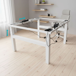 Scrivania Regolabile Elettrica Ergonomica Moderna di Grandi Dimensioni con 4 Motori, Telaio in Metallo a 4 Gambe per Ufficio e Casa - Product Image 1