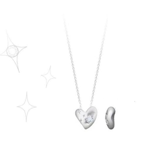 [Expo de Joyería Internacional de Hong Kong] Collar de Zirconia en Forma de Corazón con Diseño de Ondas: Artesanía Exquisita y Versátil - Product Image 3