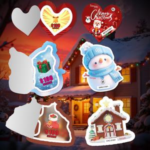 ลอตเตอรี่แบบเปิดและดึงได้รูปแบบห<span class=keywords><strong>น</strong></span>ึ่งห<span class=keywords><strong>น</strong></span>้าต่างกระดาษรีไซเคิลตั๋วการพ<span class=keywords><strong>น</strong></span>ันชนะรางวัลคริสต์มาสรูปร่างพิเศษที่กำห<span class=keywords><strong>น</strong></span>ดได้ - Product Image 1