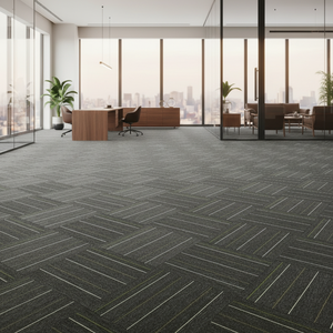 Dalles de moquette commerciales modernes en PP 50*50cm |   Conception à emboîtement, facile à <span class=keywords><strong>coller</strong></span> et à dé<span class=keywords><strong>coller</strong></span>, pour les espaces de bureau - Product Image 5